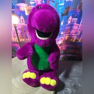 Vintage the purple Barney plush 14” -Preowned